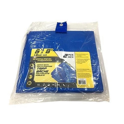 Bâche 6 x 8 pd - Paquet de 2