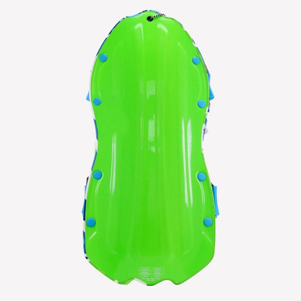 Luge Rydr de 50 pouces pur 2 personnes moulée en 3D (vert lime et bleu)