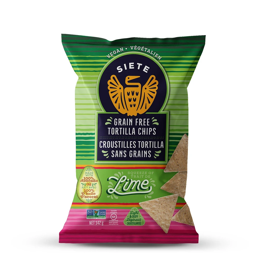 Grain Free Tortilla Chips - Lime, 142g