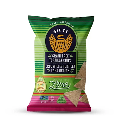 Grain Free Tortilla Chips - Lime, 142g