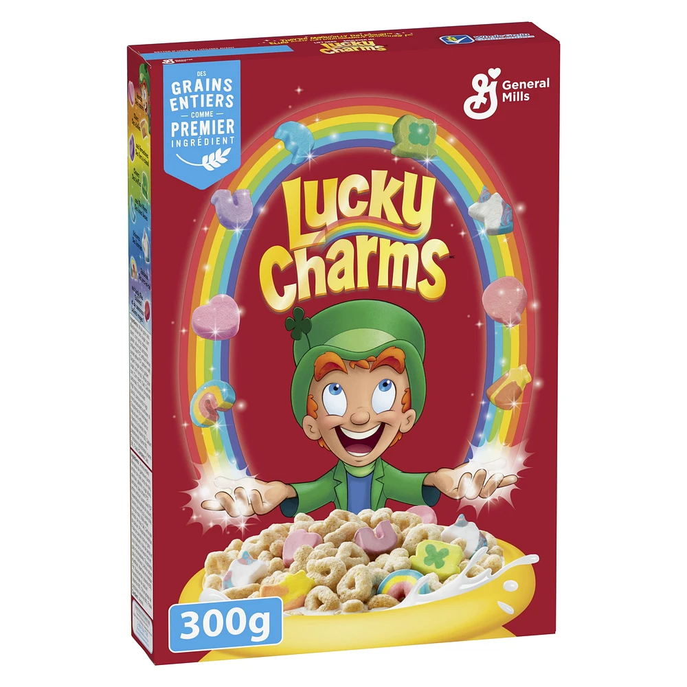 Lucky Charms Breakfast Cereal with Marshmallows, Whole Grains, 300 g, 300 g