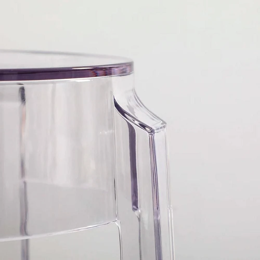 Tabouret de bar en plastique transparent Heavenly Collection LOT DE 2