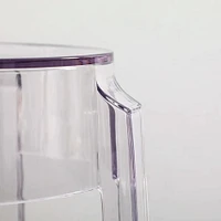 Tabouret de bar en plastique transparent Heavenly Collection LOT DE 2