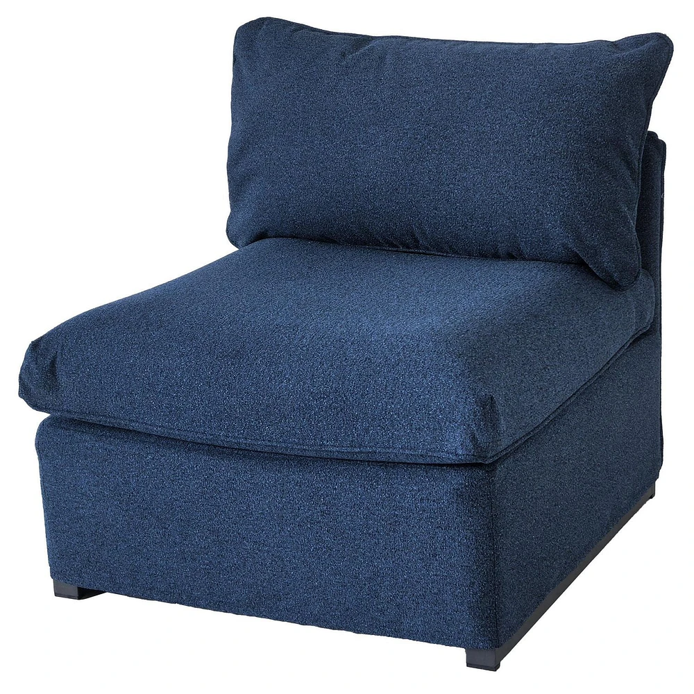 Patioflare Flexiform Modular Set Outdoor Armless Chair, Blue