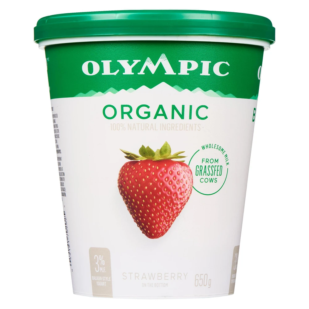 Olympic Yogourt Biologique Fraise 3 %