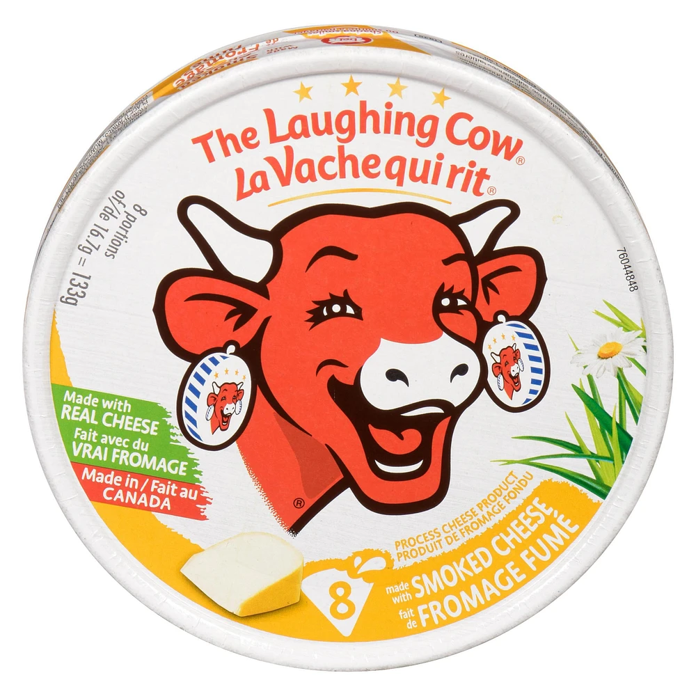 The Laughing Cow, Smoked, Spreadable Cheese 8P, 8 Portions, 133 g