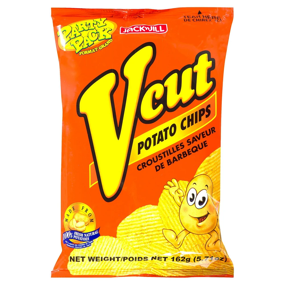 Vcut Potato chips BBQ Party Pack 162g