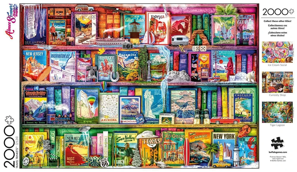 Buffalo Games - Aimee Stewart - Travel Trinkets - 2000 Piece Jigsaw Puzzle
