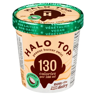 Halo Top Non-Dairy Peanut Butter Swirl Frozen Dessert