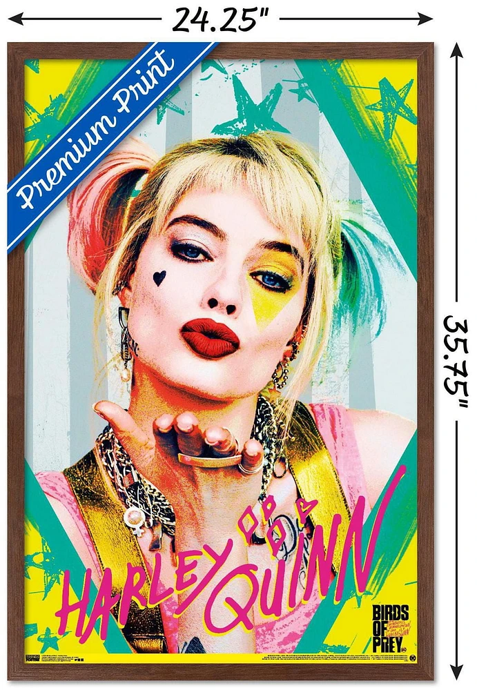 DC Comics Movie - Birds of Prey - Harley Quinn - Kiss Wall Poster