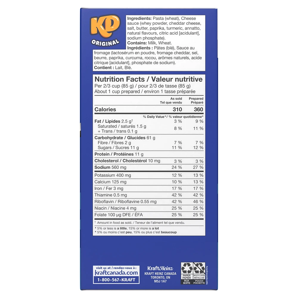 Kraft Dinner Original - 200g (5-Pack) 200 G