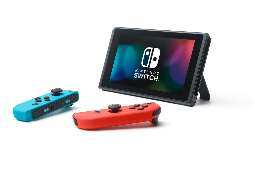 Nintendo Switch™ with Neon Blue and Neon Red Joy‑Con™ (New Box) PLUS Mario Kart 8 Deluxe (Nintendo Switch)