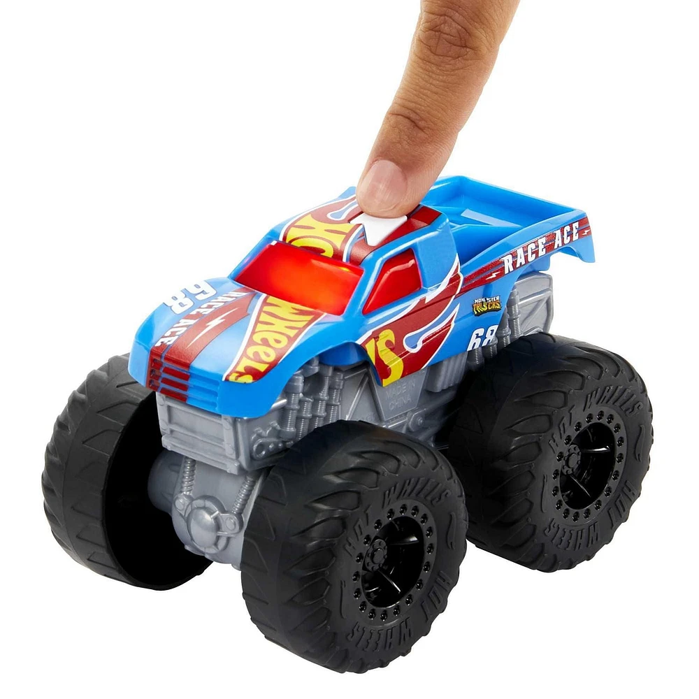 Hot Wheels Monster Trucks Roarin’ Wreckers Trucks, With Lights & Sounds