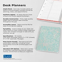 Plato Seaside Currents 2024 6x7.75 Inch 18 Months Desk Planner, July 2023 - December 2024, 9781975470579