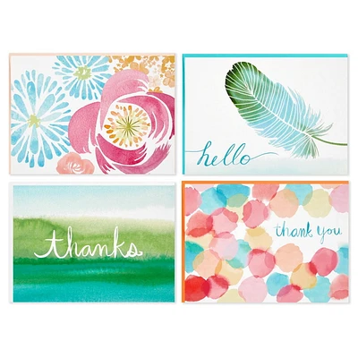 Petites cartes Hallmark à motifs à l'aquarelle