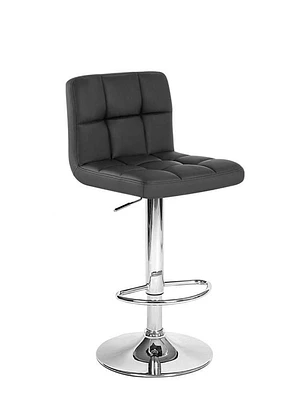 Tabouret de bar pivotant à hauteur réglable Plata Import Paul noir