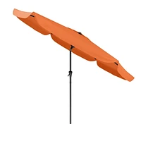 Parasol de jardin rond inclinable CorLiving de 3 m avec rabats latéraux et cadre en acier