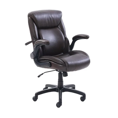 Serta – Fauteuil de direction en cuir reconstitué avec soutien lombaire à AIR