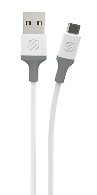 SCOSCHE MA10WG-SP Strikeline USB to micro-USB Charge & Sync Cable for ALL micro-USB devices 10-ft. in White/Gray, USB-A/Micro USB Chrg 10ft Cbl