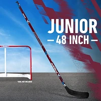 Franklin Sports Bâton de hockey de rue Avalanche de la NHL - 48 po Jr pour droitier