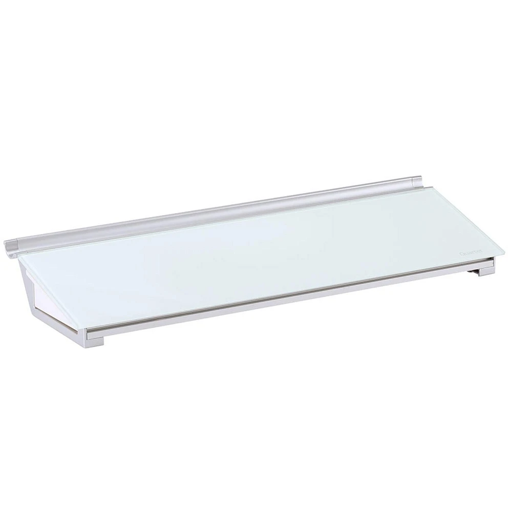 Bloc de bureau en verre Desktop Glass effaçable à sec, 18 po X 6 po