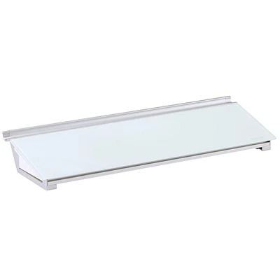 Bloc de bureau en verre Desktop Glass effaçable à sec, 18 po X 6 po