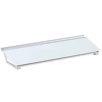 Bloc de bureau en verre Desktop Glass effaçable à sec, 18 po X 6 po