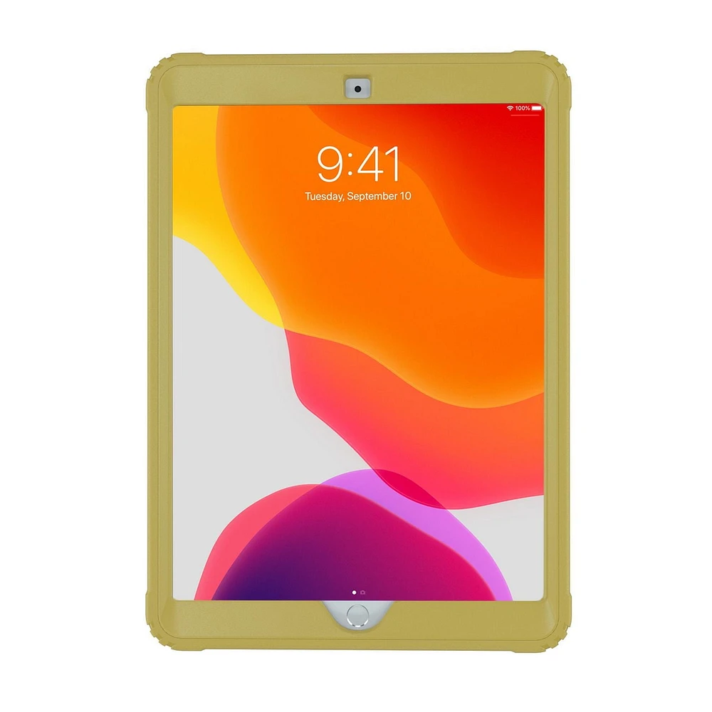 CTA Digital Magnetic Splash-Proof Case with Metal Mounting Plates for iPad 7th and 8th Gen 10.2-in, iPad Air 3 and iPad Pro 10.5-in - Yellow