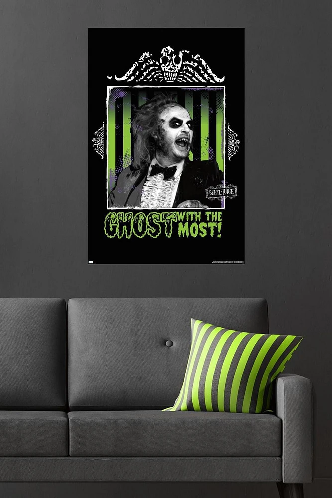 Beetlejuice - Ghost With The Most Wall Poster, 22.375" x 34"