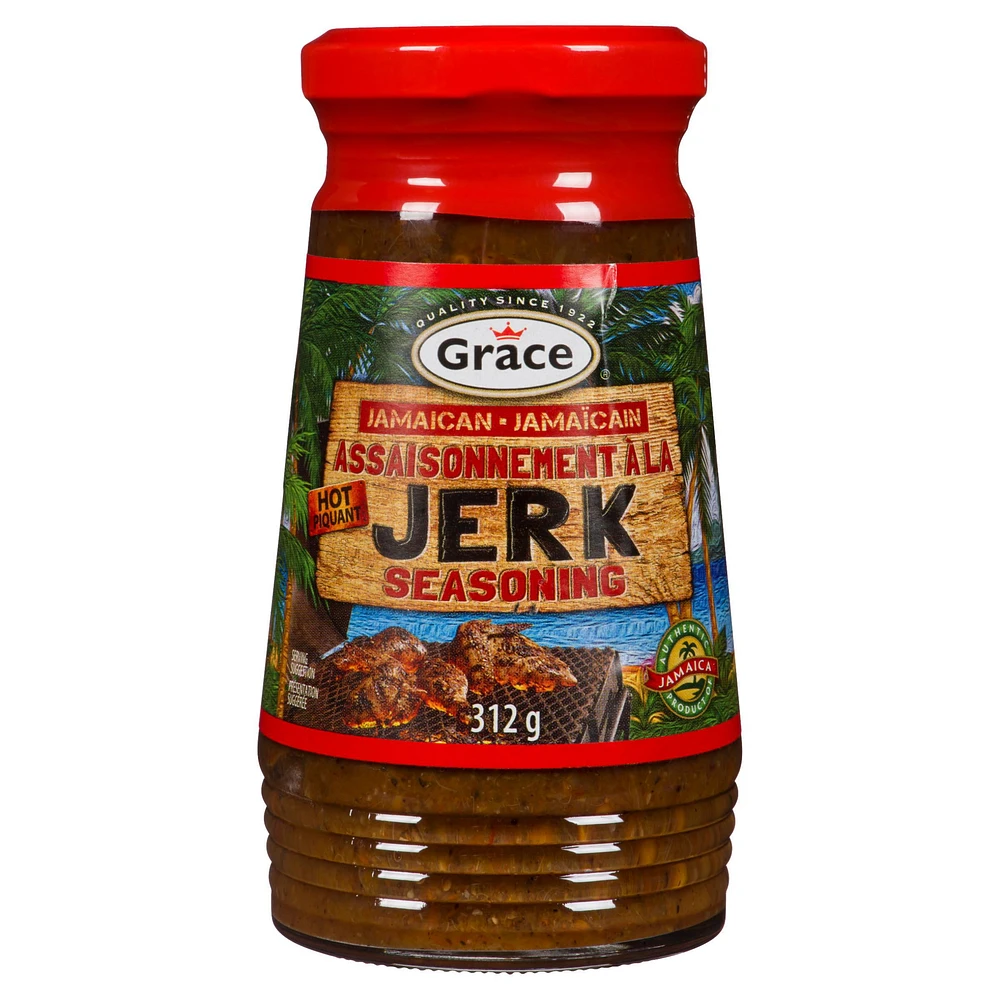 Grace Jerk Seasoning Hot, 312g Bottle, Grace Jerk Seasoning, 312g Bottle