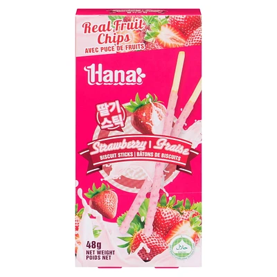 Fraise avec crème en bâton de Hana