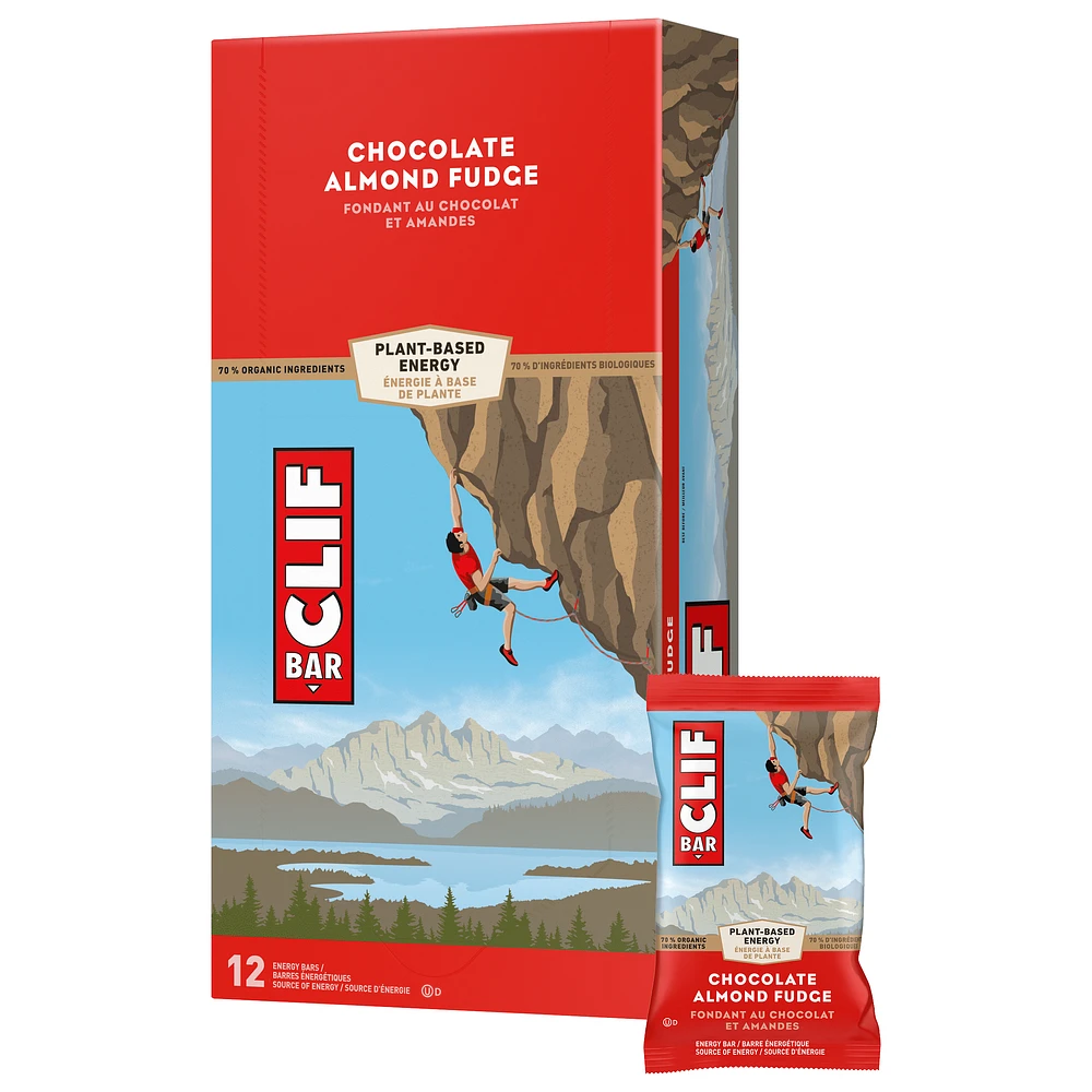 Clif bar Chocolate Almond Fudge Energy Bars, 12 x 68 g