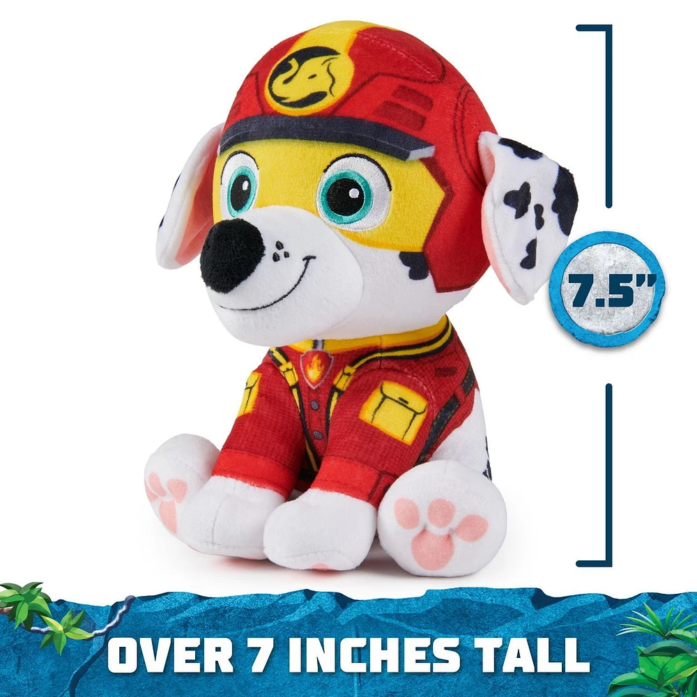 PAW Patrol Jungle Pups, Peluche Zuma de 20,3 cm, animal en peluche pour les garçons et les filles à partir de 3 ans