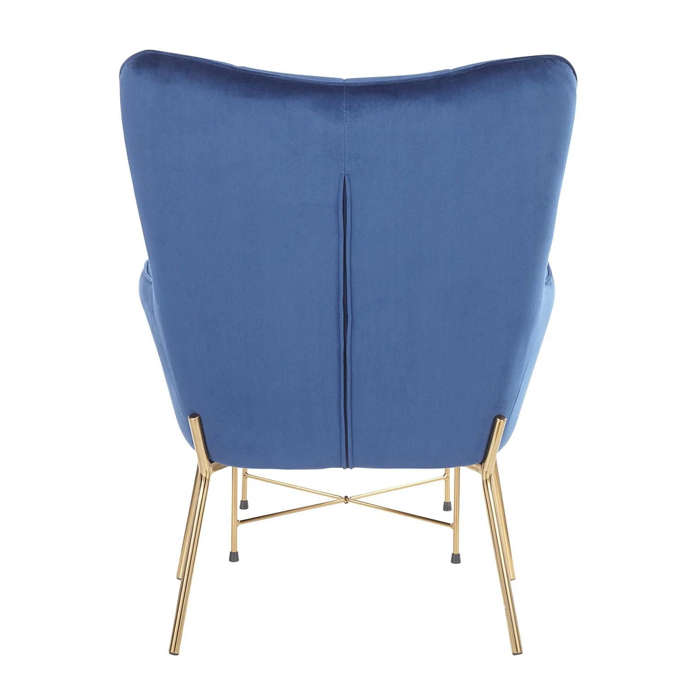 Izzy Contemporary Chair with Ottoman by LumiSource