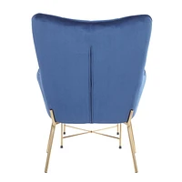 Izzy Contemporary Chair with Ottoman by LumiSource