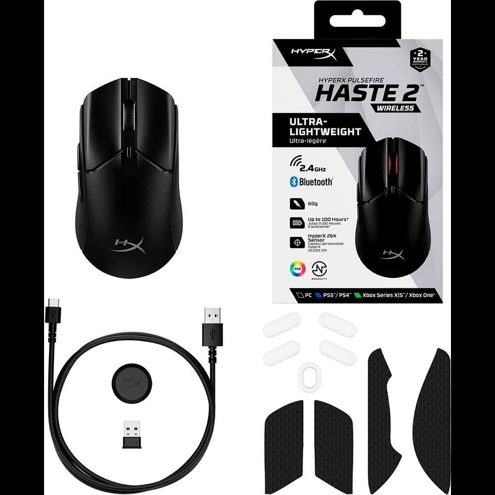 HyperX Pulsefire Haste 2 sans fil Gaming souris