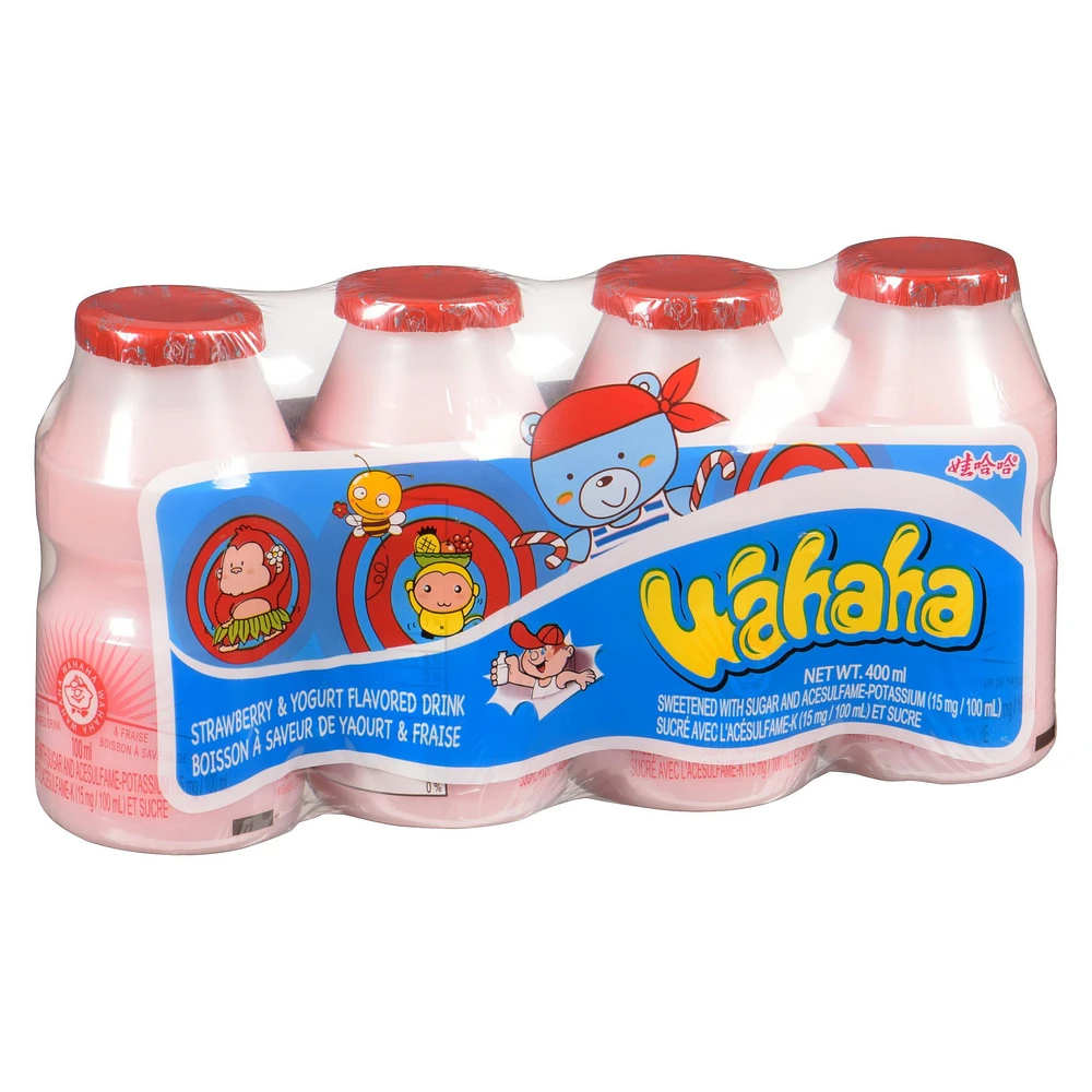 Wahaha Yogurt Drink Strawberry Flavour Drink, Wahaha Strawberry Yogurt Drink