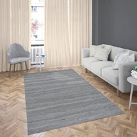 Tapis en coton solide Fabstyles, tapis en chiffon pour salon, couloir, patio