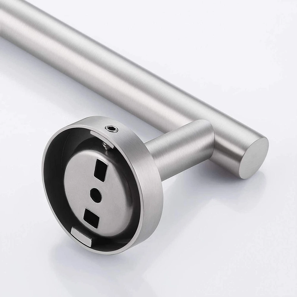 Avanities 30 in. Barre à serviette ronde en acier inoxydable W en acier inoxydable brossé AI-34581