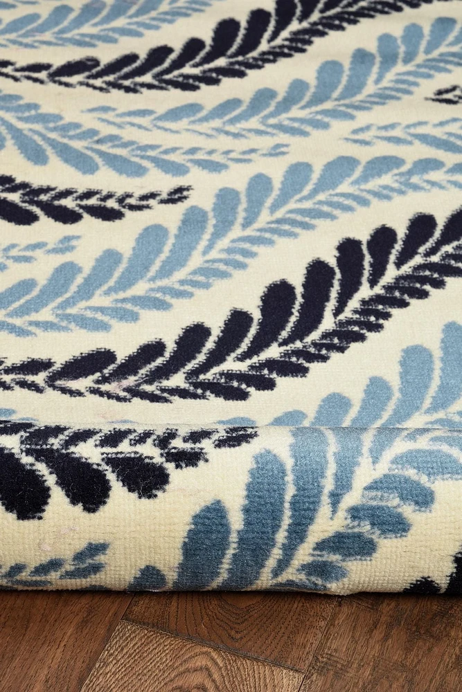 Tapis Capri Bridger os & bleu de 6 pi 5 po x 9 pi 3 po