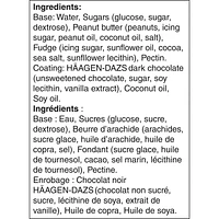 HÄAGEN-DAZS Sans produits laitiers Beurre d'arachide et fondant, 3 x 88 ml