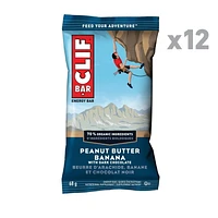 Clif bar Peanut Butter Banana with Dark Chocolate Energy Bars, 12 x 68 g