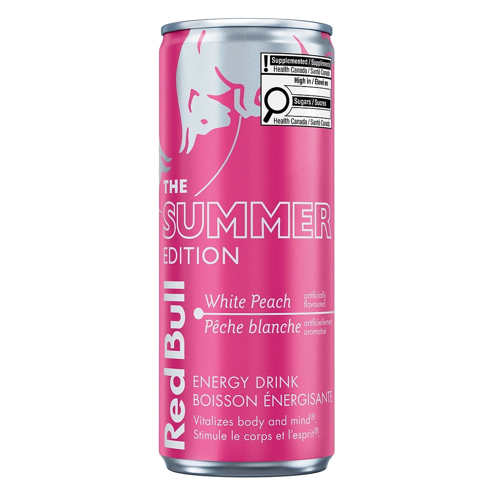 Red Bull Summer Edition pêche blanche 250ML Red Bull Summer Edition pêche blanche 250ML