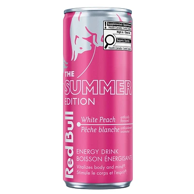 Red Bull Summer Edition pêche blanche 250ML Red Bull Summer Edition pêche blanche 250ML