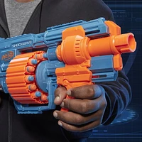 Nerf Elite 2.0 Shockwave RD-15 Blaster, 30 Nerf Darts, 15-Dart Rotating Drum, Pump-Action Slam Fire, Built-In Customizing Capabilities