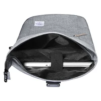 Volkano Roll-Over Grey Laptop Satchel