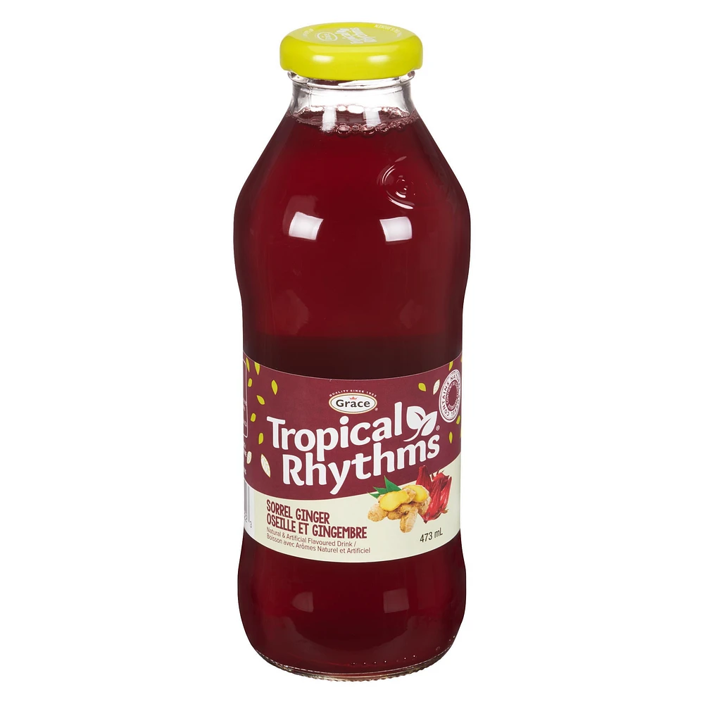 Grace Tropical Rhythms Sorrel Ginger Drink, 473ml Bottle