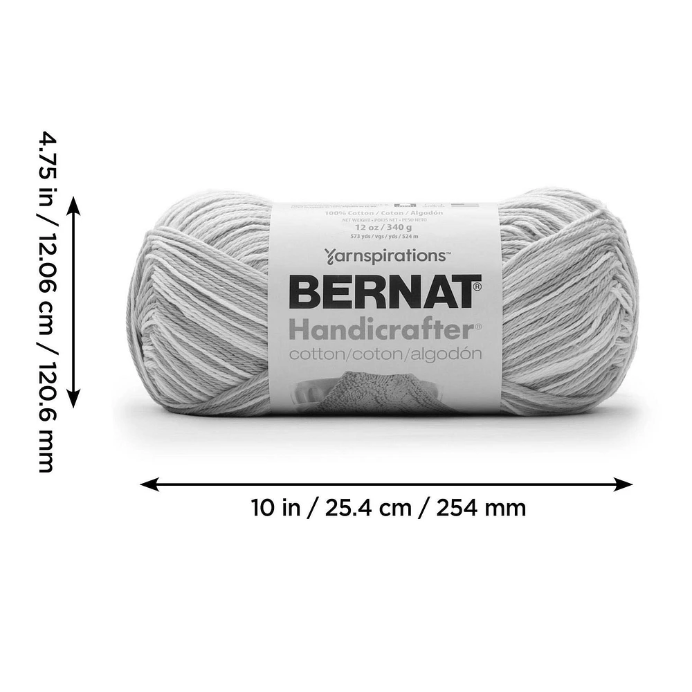 Bernat® Fil Ombre Handicrafter®, Coton #4 Moyen, 12oz/340g, 573 Yards Fil moyen coton #4