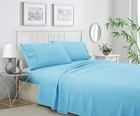 Ensemble de draps en mélange de polyester et bambou
