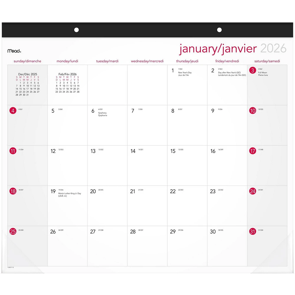 AAG® Monthly Desk Pad 2026